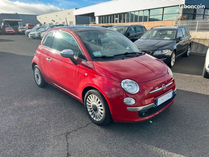 Fiat 500 0.9 8V 85ch TWINAIR LOUNGE Rouge - 2