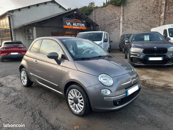 Fiat 500 1.2 69 CH Lounge Crit'air 1 Année 2015 Gris - 1