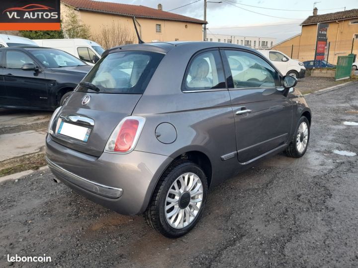 Fiat 500 1.2 69 CH Lounge Crit'air 1 Année 2015 Gris - 3