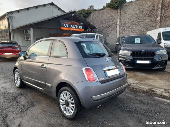 Fiat 500 1.2 69 CH Lounge Crit'air 1 Année 2015 Gris - 4