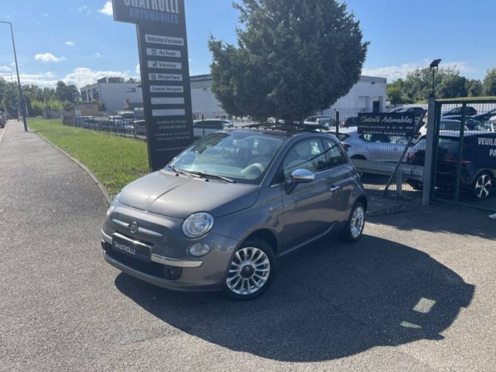 Fiat 500 1.2 69ch 4cv Club Clim Toit Ouvrant 75,000Kms Crit'air 1 GRIS F - 1