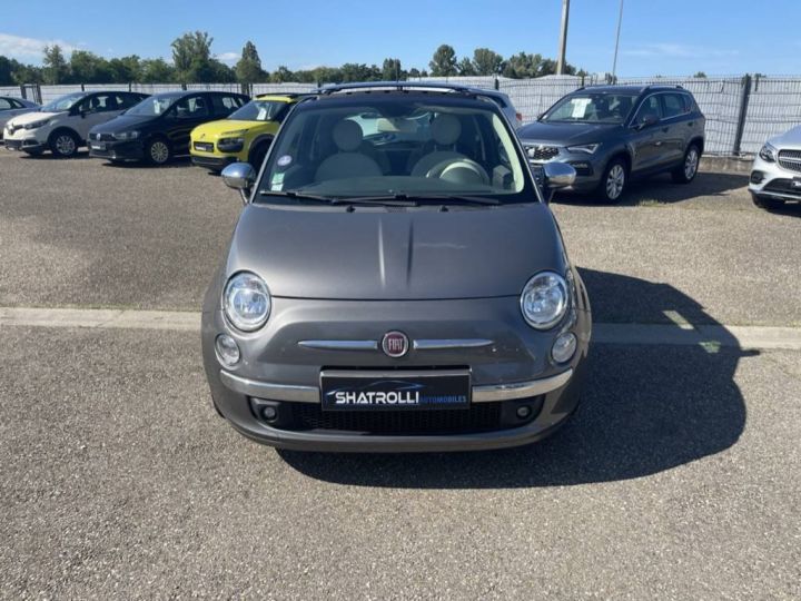 Fiat 500 1.2 69ch 4cv Club Clim Toit Ouvrant 75,000Kms Crit'air 1 GRIS F - 3