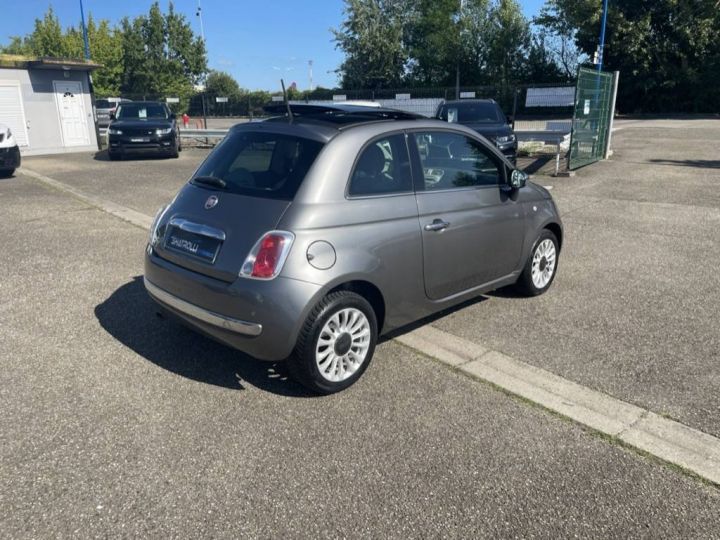 Fiat 500 1.2 69ch 4cv Club Clim Toit Ouvrant 75,000Kms Crit'air 1 GRIS F - 5