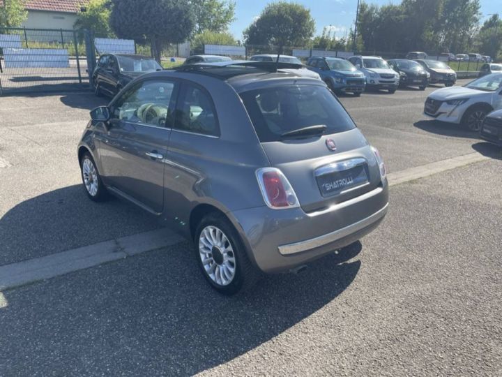 Fiat 500 1.2 69ch 4cv Club Clim Toit Ouvrant 75,000Kms Crit'air 1 GRIS F - 6