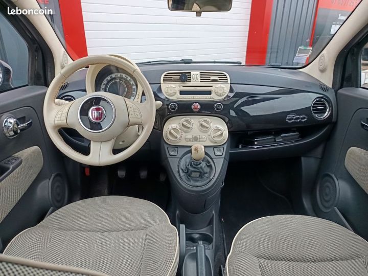 Fiat 500 1.2 69ch CRIT AIR 1 garantie 6 MOIStoit panoramique KIT DISTRIBUTION NEUF EMBRAYAGE Noir - 4