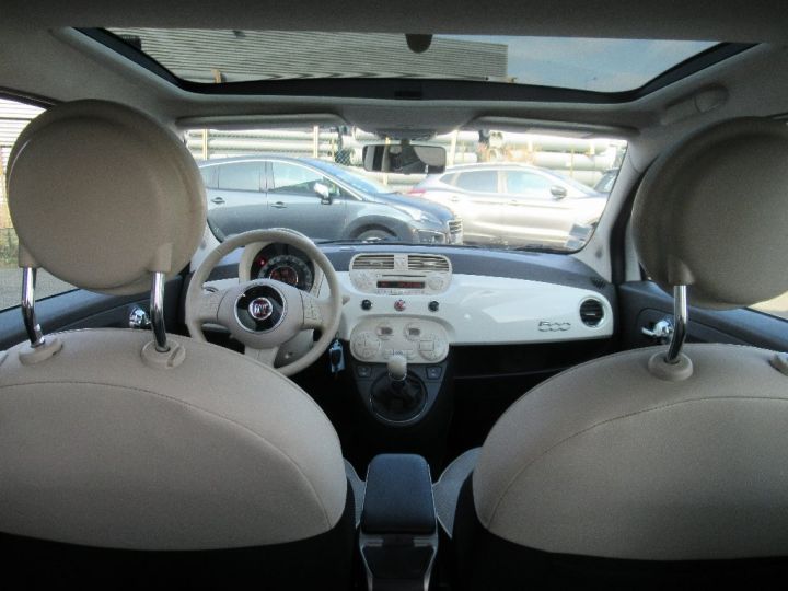 Fiat 500 1.2 8V 69 ch Lounge Blanc - 8