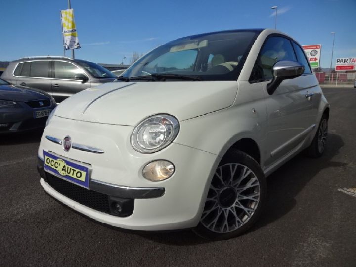 Fiat 500 1.2 8V 69 ch Lounge Blanche - 1