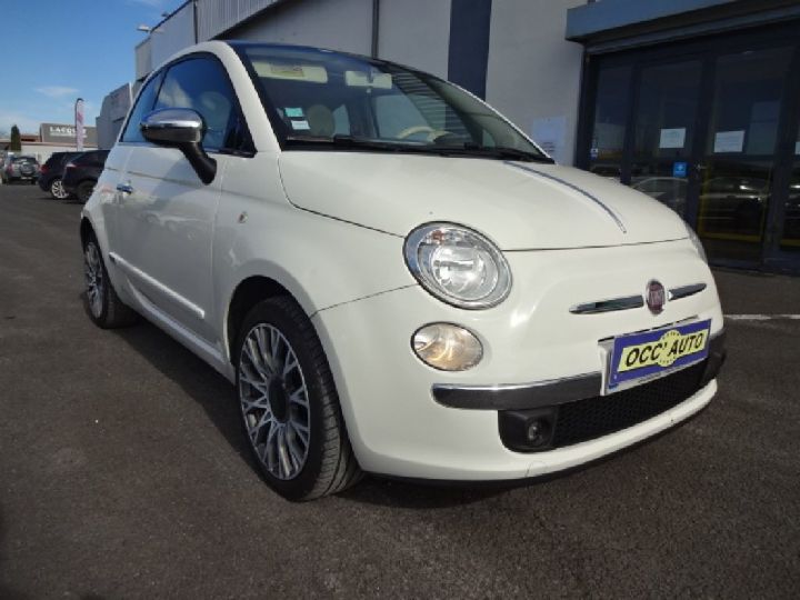 Fiat 500 1.2 8V 69 ch Lounge Blanche - 3