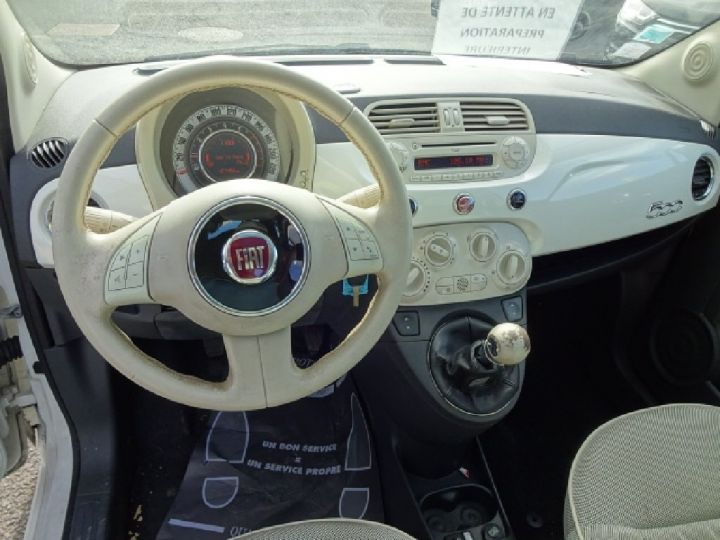 Fiat 500 1.2 8V 69 ch Lounge Blanche - 8