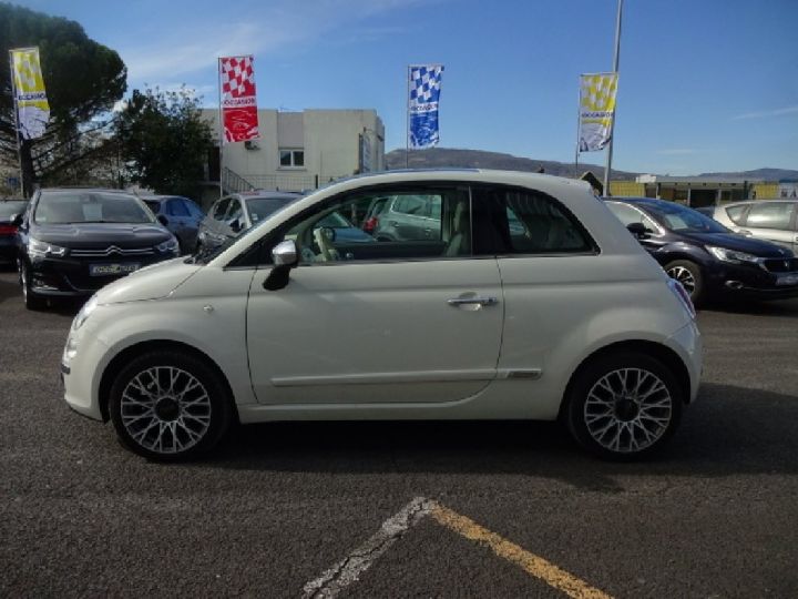 Fiat 500 1.2 8V 69 ch Lounge Blanche - 9