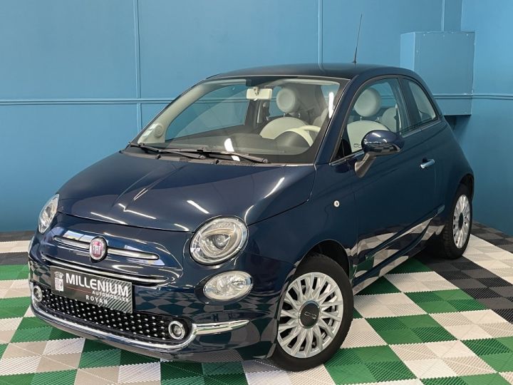 Fiat 500 1.2 8V 69CH LOUNGE Bleu F - 1