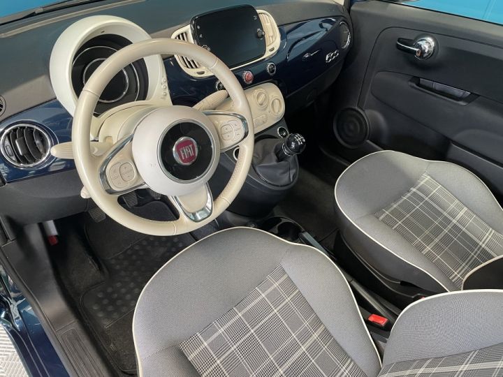 Fiat 500 1.2 8V 69CH LOUNGE Bleu F - 7