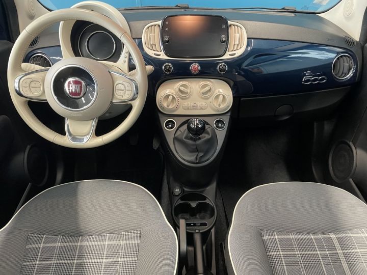 Fiat 500 1.2 8V 69CH LOUNGE Bleu F - 8