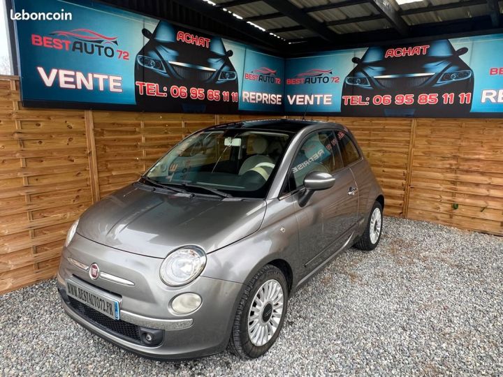 Fiat 500 1.2i 69CH Lounge Gris - 1