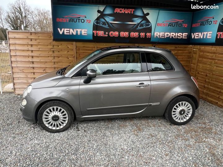 Fiat 500 1.2i 69CH Lounge Gris - 5