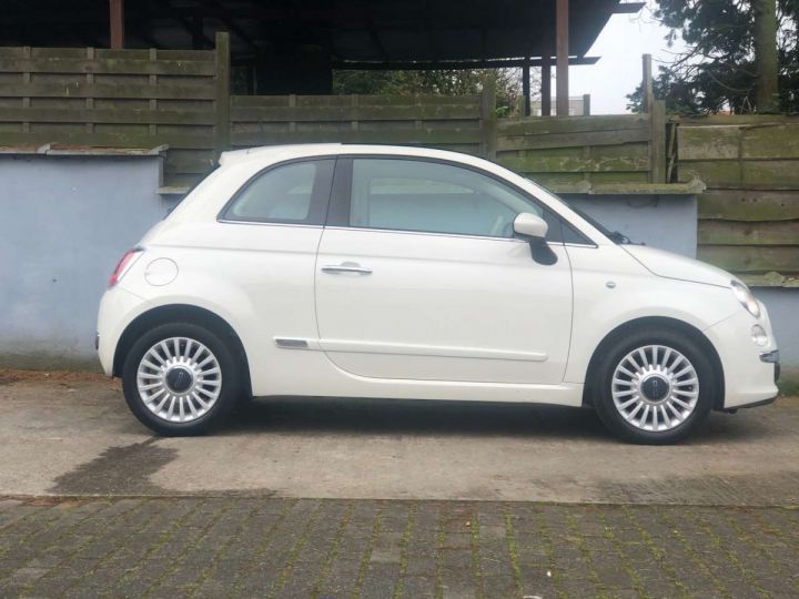 Fiat 500 1.2i Lounge Blanc Métallisé - 4