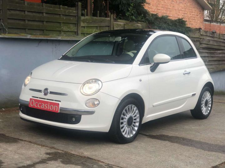 Fiat 500 1.2i Lounge Blanc Métallisé - 6