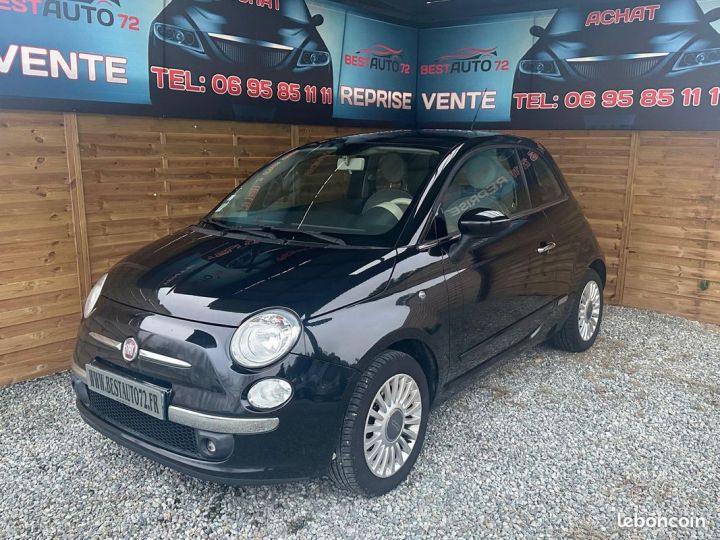 Fiat 500 1.3 JTD 75CH Lounge Blanc - 1