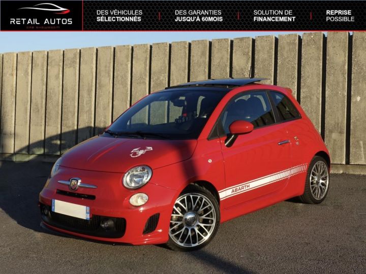 Fiat 500 Abarth 1.4 Turbo T-Jet 140ch BVA Rouge métallisé - 1