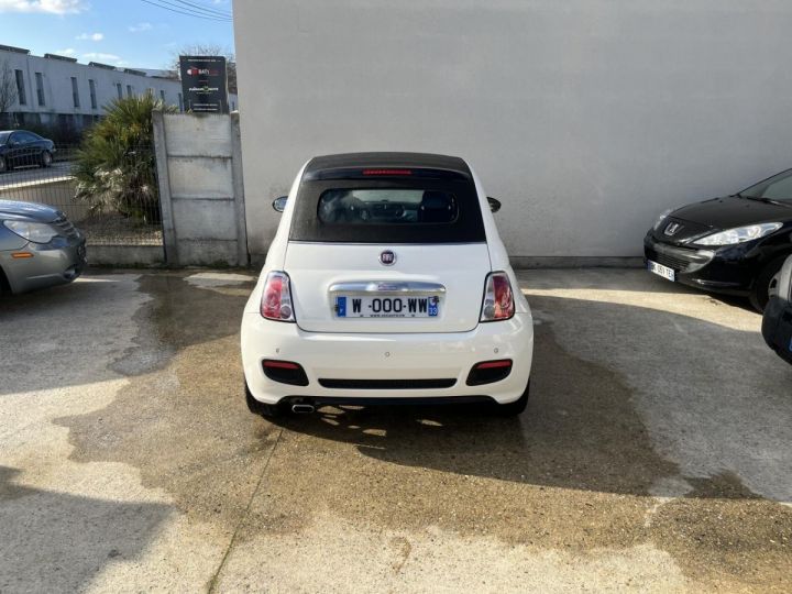 Fiat 500 Cabriolet 1.2i - 69 C CABRIOLET S PHASE 1 Blanc nacré - 5