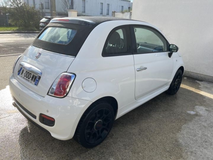 Fiat 500 Cabriolet 1.2i - 69 C CABRIOLET S PHASE 1 Blanc nacré - 8