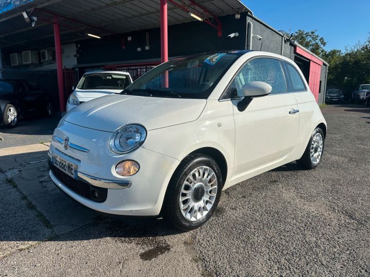 Fiat 500 lounge 1.2 69 cv faible km Blanc - 1