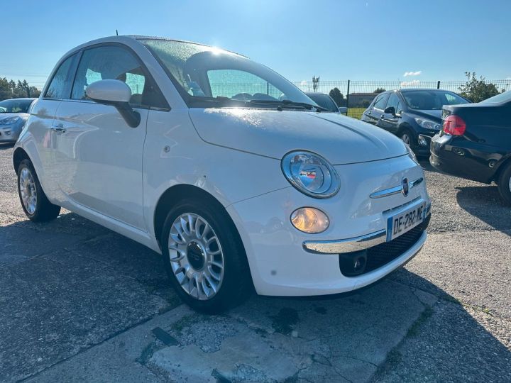 Fiat 500 lounge 1.2 69 cv faible km Blanc - 2