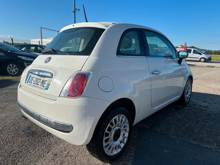 Fiat 500 lounge 1.2 69 cv faible km Blanc - 4