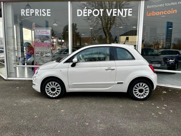 Fiat 500 SERIE 6 1.2 69 ch Lounge Blanc - 3