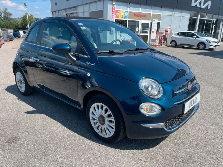 Fiat 500C 1.0 70ch BSG S&S Dolcevita HYBRID 1ére MAIN TVA Bleu - 3