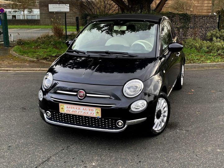 Fiat 500C 1.2 8V 69CH ECO PACK LOUNGE Noir - 2