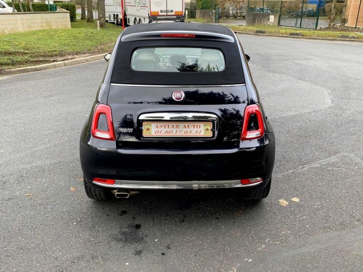 Fiat 500C 1.2 8V 69CH ECO PACK LOUNGE Noir - 7