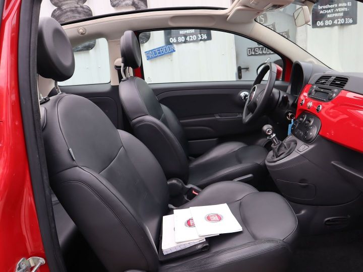 Fiat 500C 1.2 8V 69CH S&S LOUNGE Rouge - 11