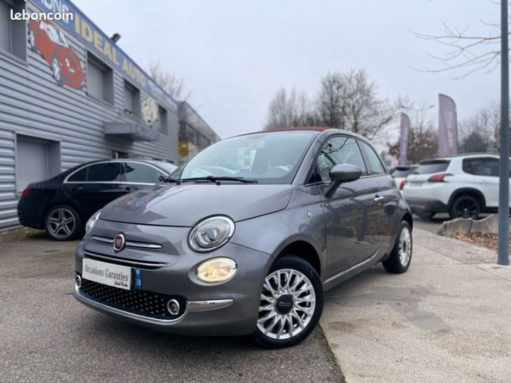 Fiat 500C 1.2 8v 70ch Lounge Cabriolet Gris - 2