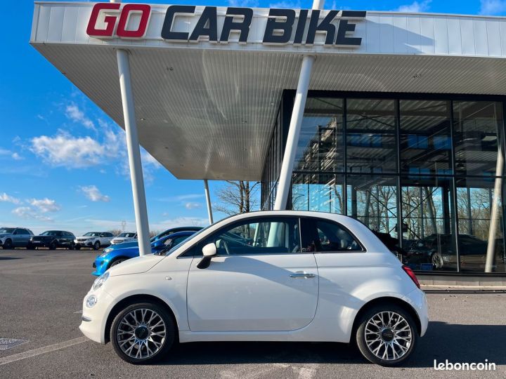 Fiat 500C 500 Cabriolet 70 ch Star Garantie 6 ans Entretiens Complets GPS Regulateur Climatisation 16P 249-mois Blanc - 2