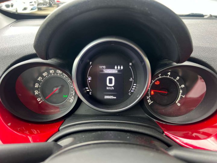 Fiat 500X 1.6i E-torq Lounge S ( Navi Camera Clim CarPlay) Rouge Métallisé - 10