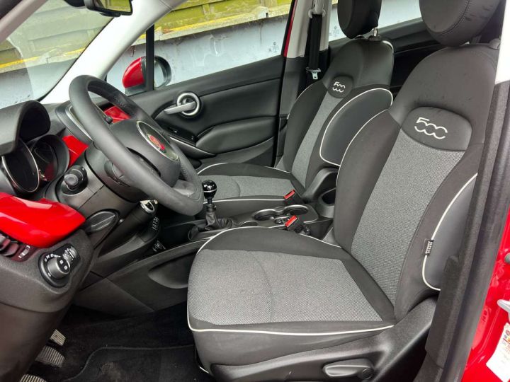 Fiat 500X 1.6i E-torq Lounge S ( Navi Camera Clim CarPlay) Rouge Métallisé - 12