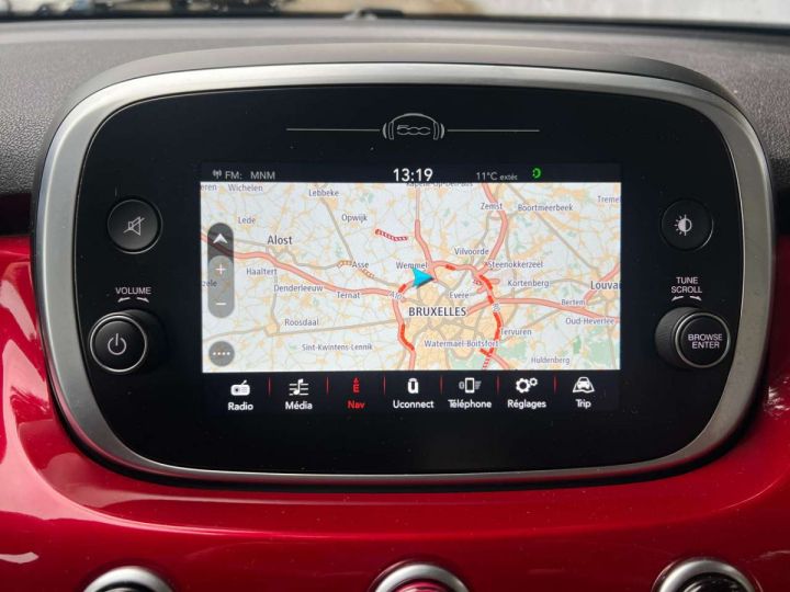 Fiat 500X 1.6i E-torq Lounge S ( Navi Camera Clim CarPlay) Rouge Métallisé - 15