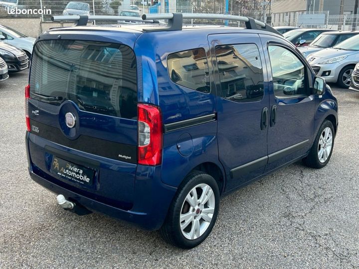 Fiat Fiorino Qubo 1.3 MJTD 75 CV Dynamic Climatisation-Attelage-Double Porte Latérale Bleu - 4