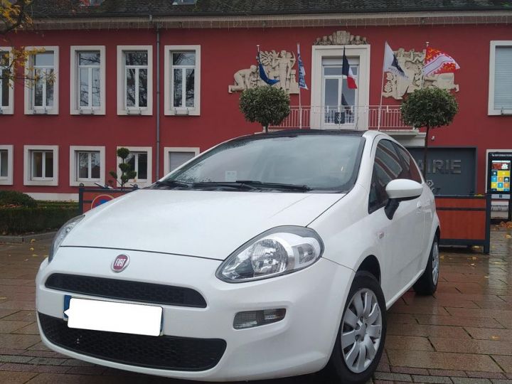 Fiat Punto 1.2 91 000 km toit panoramique Blanc - 1