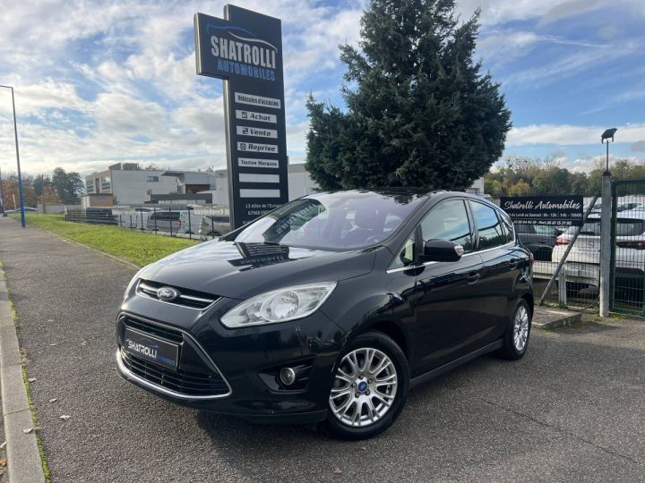 Ford C-Max C Max II 1.6 TDCi 115ch Clim Régulateur GPS ToitPano Entretien a jour NOIR - 1