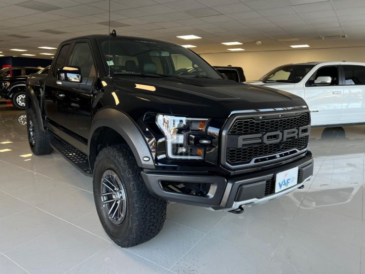 Ford F150 Raptor SuperCAB V6 3.5L EcoBoost 450 Ch - 802A - BVA 10 Vitesses - Pas D'écotaxe - Pas De TVS- TVA APPARENTE Noir Occasion - 8