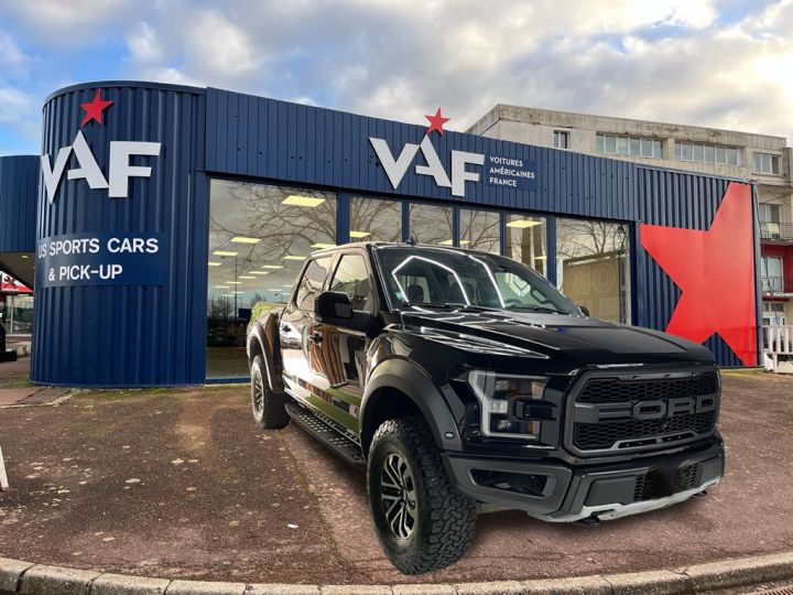 Ford F150 Raptor SuperCrew V6 3.5L EcoBoost 450 Ch - 801A - Grand Toit Ouvrant électrique - BVA 10 Vitesses - Pas D'écotaxe - Pas De TVS- TVA Récup Noir Neuf - 1