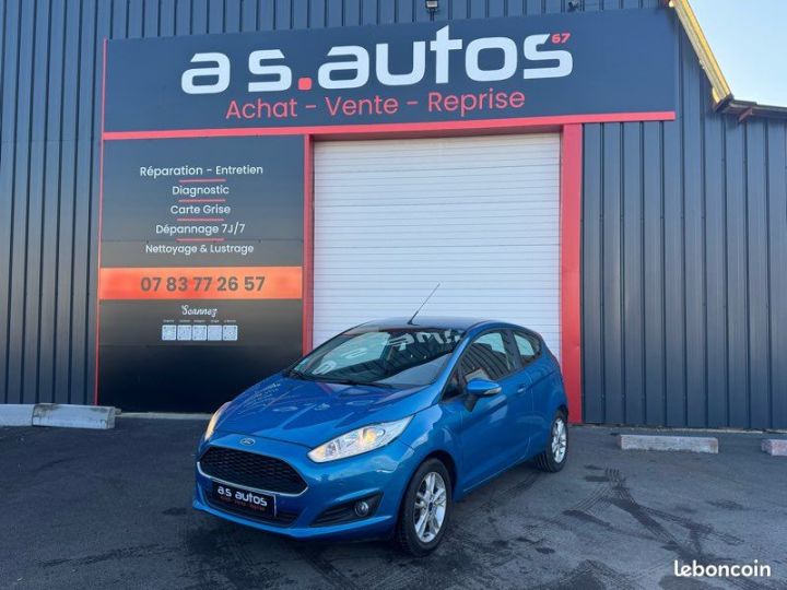 Ford Fiesta VI phase 2 1.0 SCI 12v 80 CV Bleu essence fermeture centralisée crit’Air1 radar de stationnement commande au volant Bluetooth Bleu - 1