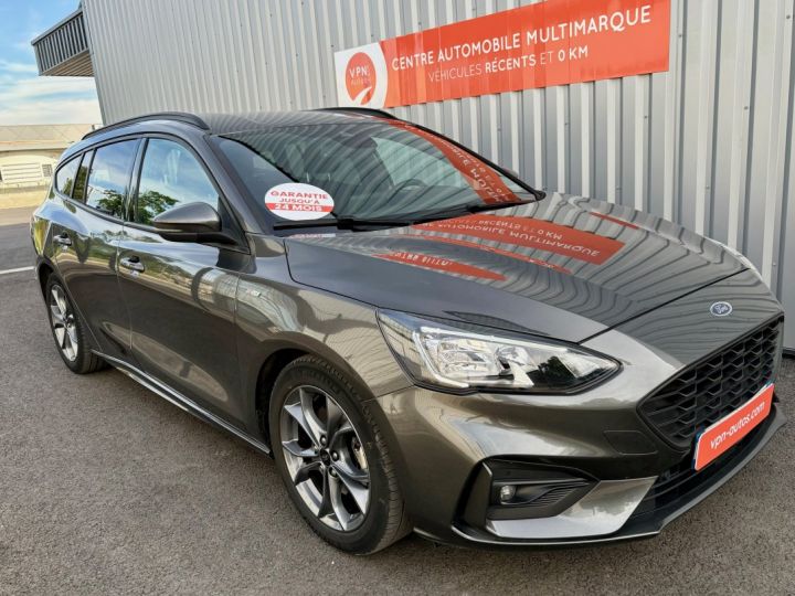 Ford Focus SW 1.5 EcoBlue 120 S&S BVA8 ST Line garantie jusqu'en Decembre 2026 GRIS CLAIR - 1