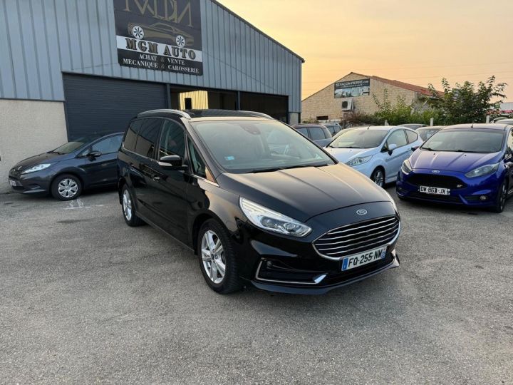 Ford Galaxy 2.0 ecoblue 240 ch titanium 7 places -toit pano toit ouvrant -cuir -camera Noir - 1