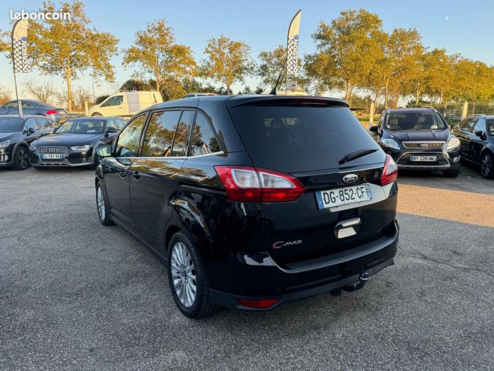 Ford Grand C-MAX c- max 1.6 tdci 115 ch titanium x fap toit panoramique 7 places attelage Noir - 4