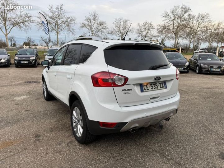 Ford Kuga 2.0 tdci 140 ch titanium 4x2 attelage Blanc - 5