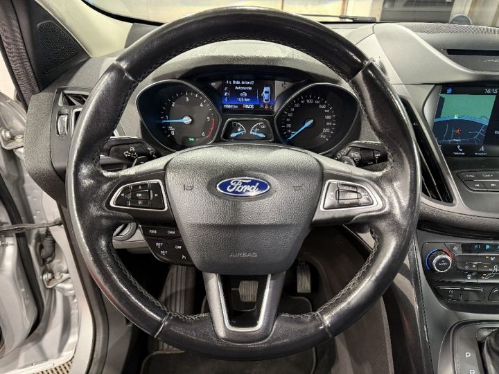 Ford Kuga 2.0 TDCi 150 4x4 Powershift Titanium Business +CAMERA+TOIT OUVRANT Gris Clair - 10