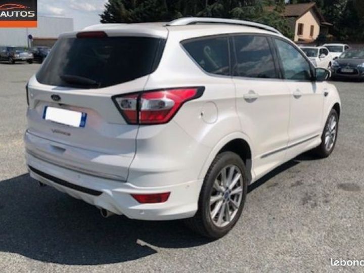 Ford Kuga II Vignale 2.0 TDCi 16V 4x4 Powershift 180 cv toit pano Cuir blanc Blanc - 3